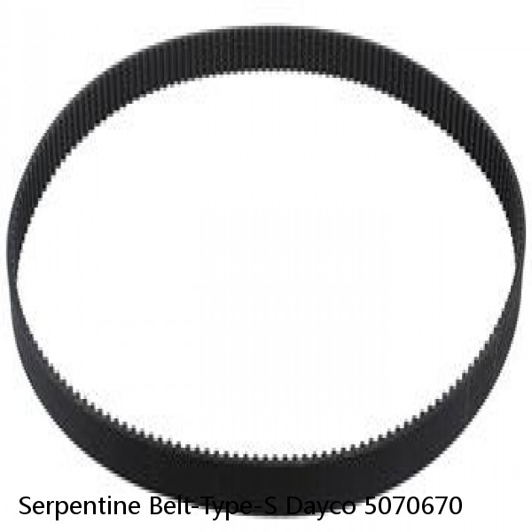 Serpentine Belt-Type-S Dayco 5070670