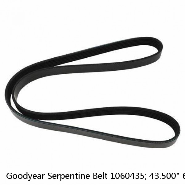 Goodyear Serpentine Belt 1060435; 43.500" 6-Rib Multi V-Belt EPDM (Fits: Audi)